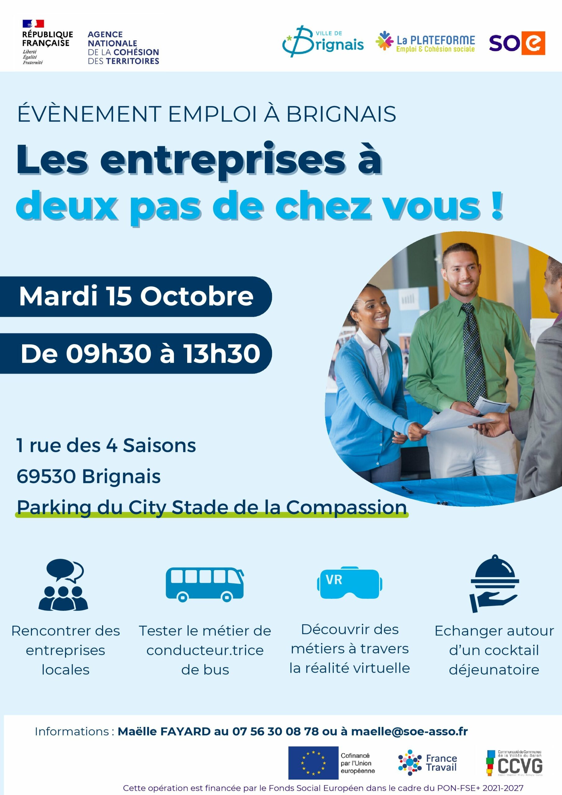 Evènement emploi à Brignais - Les entreprises à deux pas de chez vous !